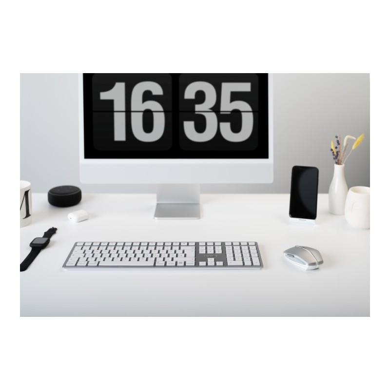 Cherry GENTIX BT (JW-7500-20) Belaidė pelė, Bluetooth, 2000 DPI, Frosted Silver
