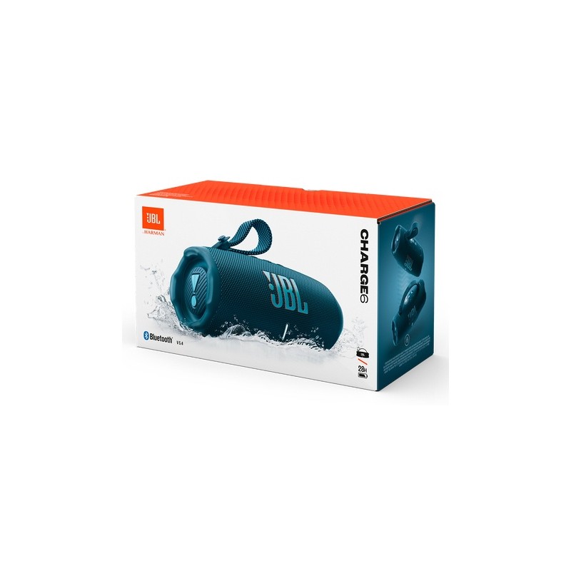 JBL Charge 6 Nešiojama garso kolonėlė, Bluetooth, Blue