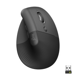 Pelė belaidė ergonominė Logitech Lift, Grafito spalvos