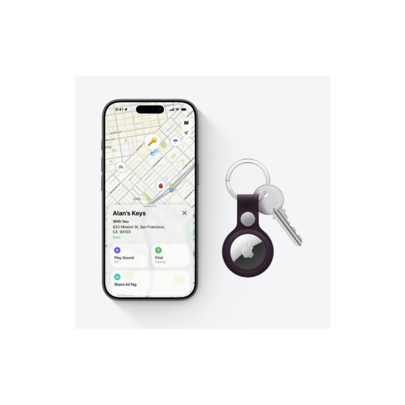 Apple AirTag 2 Bluetooth, Ultra Wideband, Balta