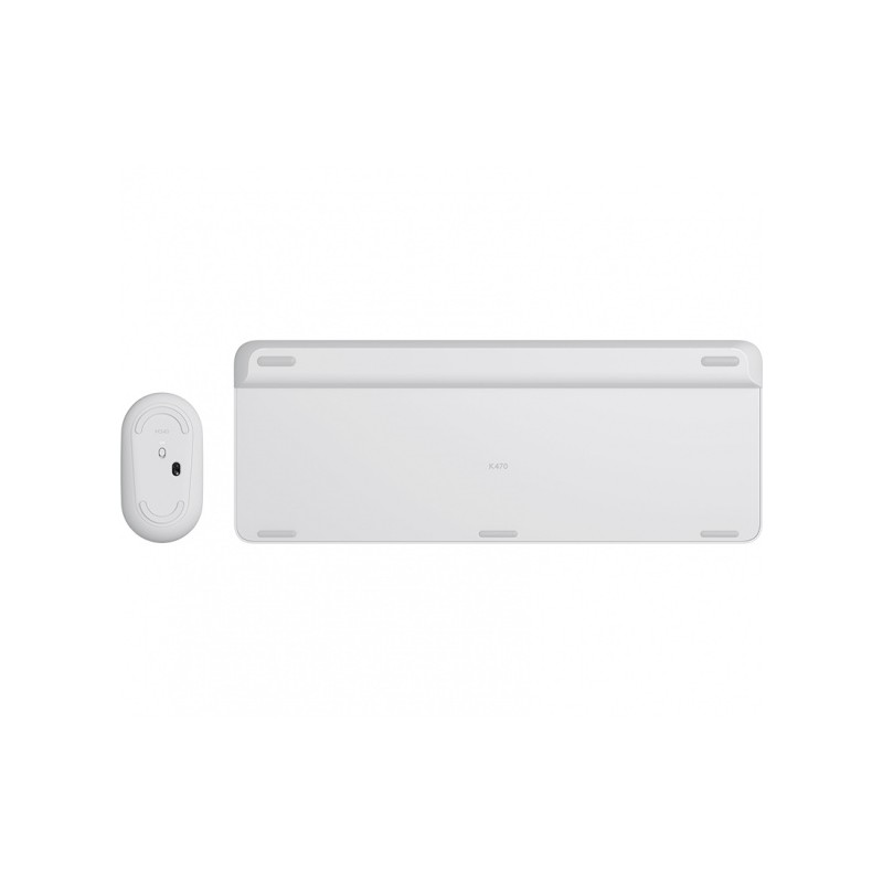 Klaviatūra belaidė Logitech Slim Wireless MK470, Balta