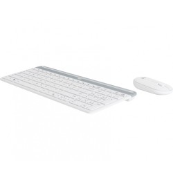 Klaviatūra belaidė Logitech Slim Wireless MK470, Balta