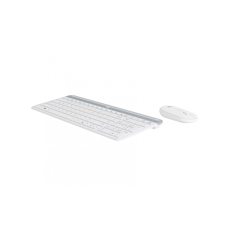 Klaviatūra belaidė Logitech Slim Wireless MK470, Balta
