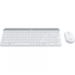 Klaviatūra belaidė Logitech Slim Wireless MK470, Balta