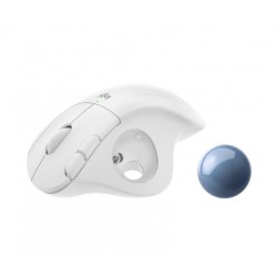 Pelė ergonominė Logitech M575, bevielis, Balta