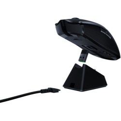 Žaidimų pelė Razer Viper Ultimate Wireless + USB Type-A, Optical 20000 DPI, įkrovimo dokas, Juoda